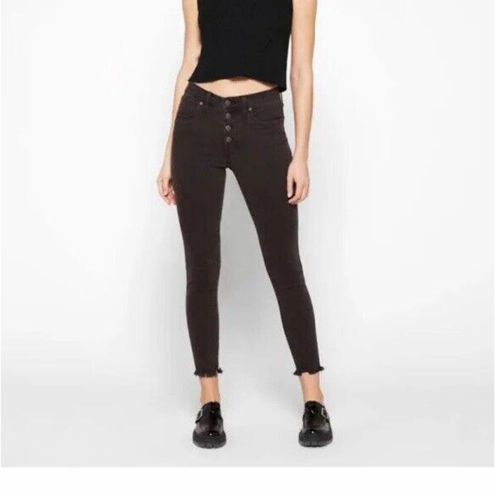 Madewell Jeans Womens 10" High-Rise Skinny Black Denim Size 28 Fits 28x28